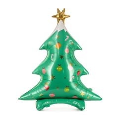 Globo foil metálico de árbol de Navidad de 78x94xm