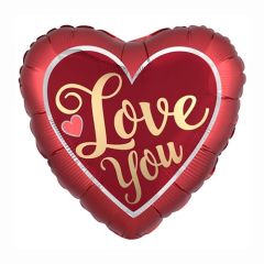 Globo Yumbo foil metálico Love you de 80cm