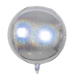 globo foil esfera orbz 40cm holografico