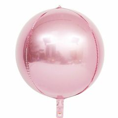 globo foil esfera orbz 40cm rosa cromado