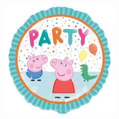 Globo foil metálico dibujos Peppa Pig party