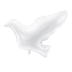 globo foil metalico paloma blanca 77x66cm