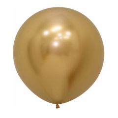 Globo látex DECO gigante 60cm oro cromado