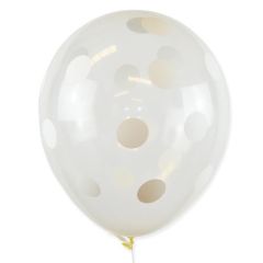 globos transparentes con lunares