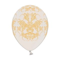 Bolsa 6 Globos DECO Strong Balloons® Látex 30cm Blanco Puro Barroco