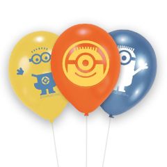 bolsa 6 globos de latex 30cm de Minions