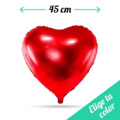 Globos Foil DECO Corazón 45cm. Pincha y elige el color