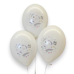 Bolsa 6 Globos DECO Strong Balloons® Látex 30cm Unicornio