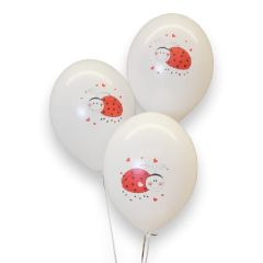 Bolsa 6 Globos DECO Strong Balloons® Látex 30cm Mariquita