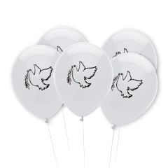 Globos de latex 25cm Paloma de la Paz