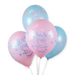 Bolsa 6 Globos DECO Látex 28cm de Peppa Pig