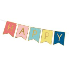 Guirnalda de banderines Happy Bithday