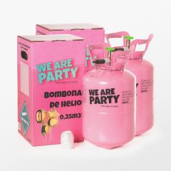 pack de dos bombonas de helio pequeñas