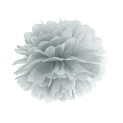 Pom pom plateado de 35cm