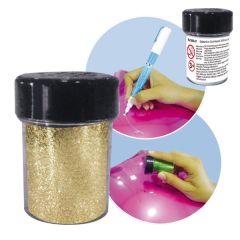 purpurina oro para globos personalizados