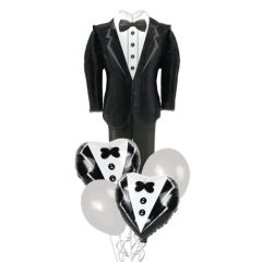 Set de 5 globos de Boda "Traje de novio"