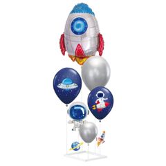 Set de Decoración 6 Globos con Soporte Espacio Exterior