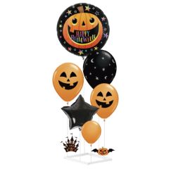 Set de Decoración 6 Globos con Soporte Halloween
