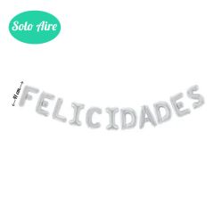 Set globos de letras FELICIDADES Foil 41cm Oro
                            