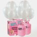 Pack Ahorro 2 Helio Maxi + 100 Globos Blancos Metalizados