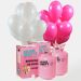 Pack Ahorro 2 Helio Maxi + 100 Globos Rosa&Blanco