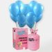 Pack Helio Maxi + 50 Globos Azul Cielo
