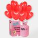 Globos San Valentin rojos con bombona helio