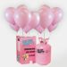 Pack Helio Maxi + 50 Globos Rosa Baby