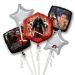 Bouquet 5 Globos Foil Metálicos DECO de Star Wars de Anagram®