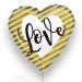 Globo Foil 45cm DECO Corazón Love Dorado Anagram®