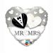 Globo foil Metálico para Bodas 45cm DECO Mr&Mrs de Qualatex®