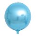 Globo Foil DECO Esférico ORBZ Azul Cromado de 40cm
