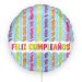 Globo Foil Metálico 45cm DECO Feliz Cumpleaños Chevron de Anagram®