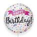 Globo Foil Metálico DECO 45cm Feliz Cumpleaños confeti de Anagram®
