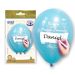 Bolsa 8 Globos de Comunión Personalizables Azul de Látex 28cm