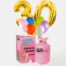 Globos de Cumpleaños Números Dorados con Bombona de Helio