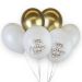 Bouquet 6 Globos de Happy Bithday Cromados de Látex 30cm Strong Balloons®