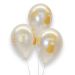 Bolsa 12 Globos DECO Sempertex® Látex 30cm Blancos Mi Primera Comunión en Dorado
