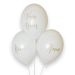 Bolsa 6 Globos para Bodas DECO Látex Strong Balloons® Vivan los novios 30cm