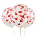 Bolsa 6 Globos DECO Látex 30cm Transparentes con Corazones