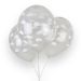 Bolsa 6 Globos DECO Látex 30cm Transparentes con Nubes