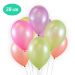 Bolsa 50 Globos DECO Látex 28cm Neón colores surtidos