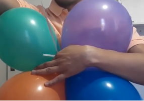grupo de 4 globos