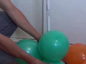 columna de globos