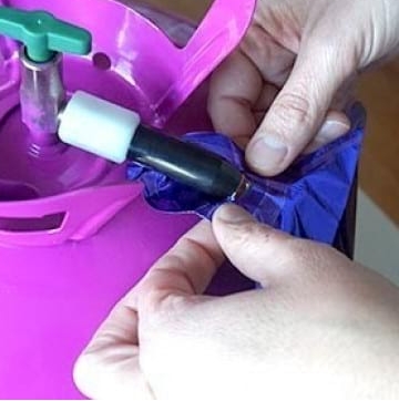 llenar globo de helio